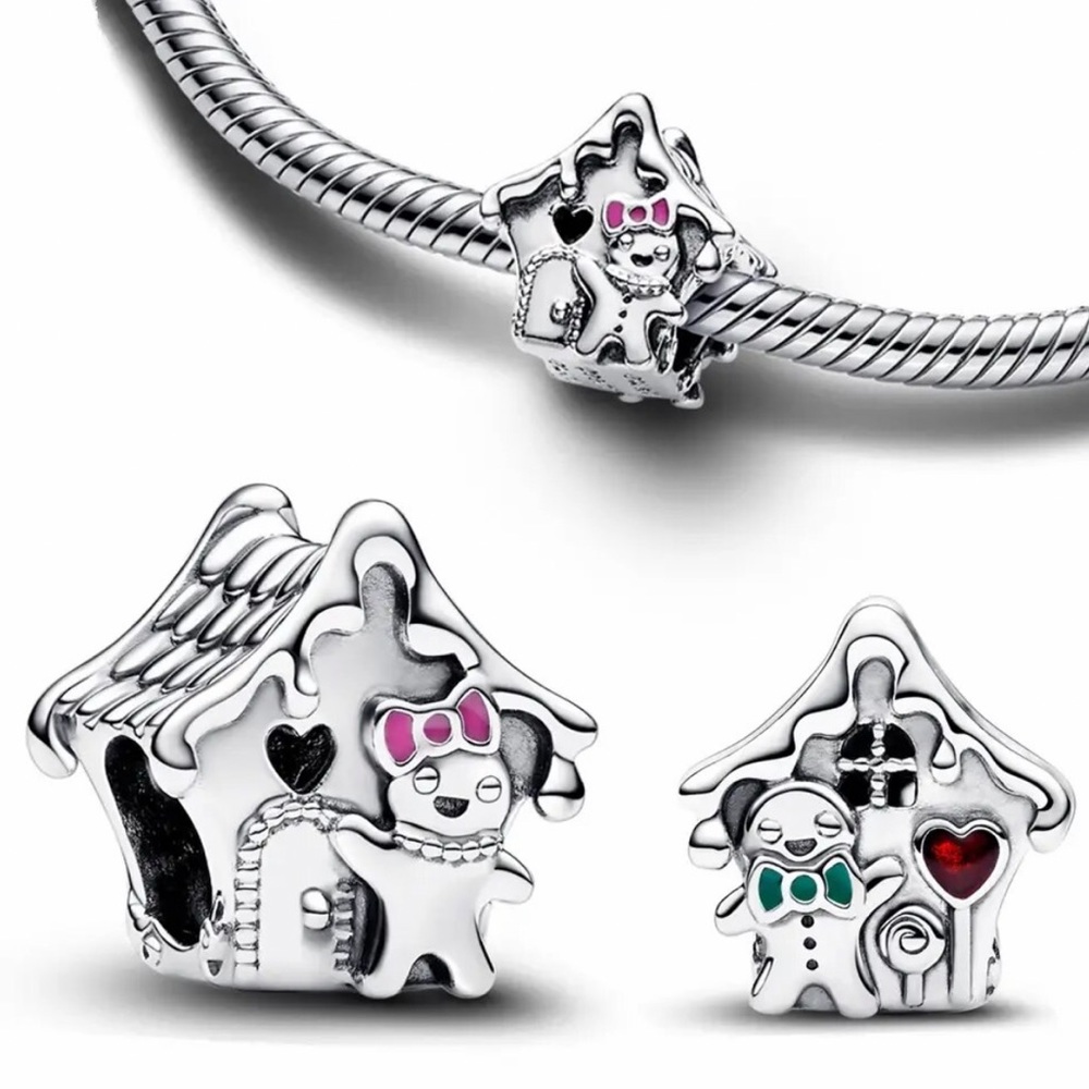 NWOT Gingerbread House Charm Sterling Silver 925